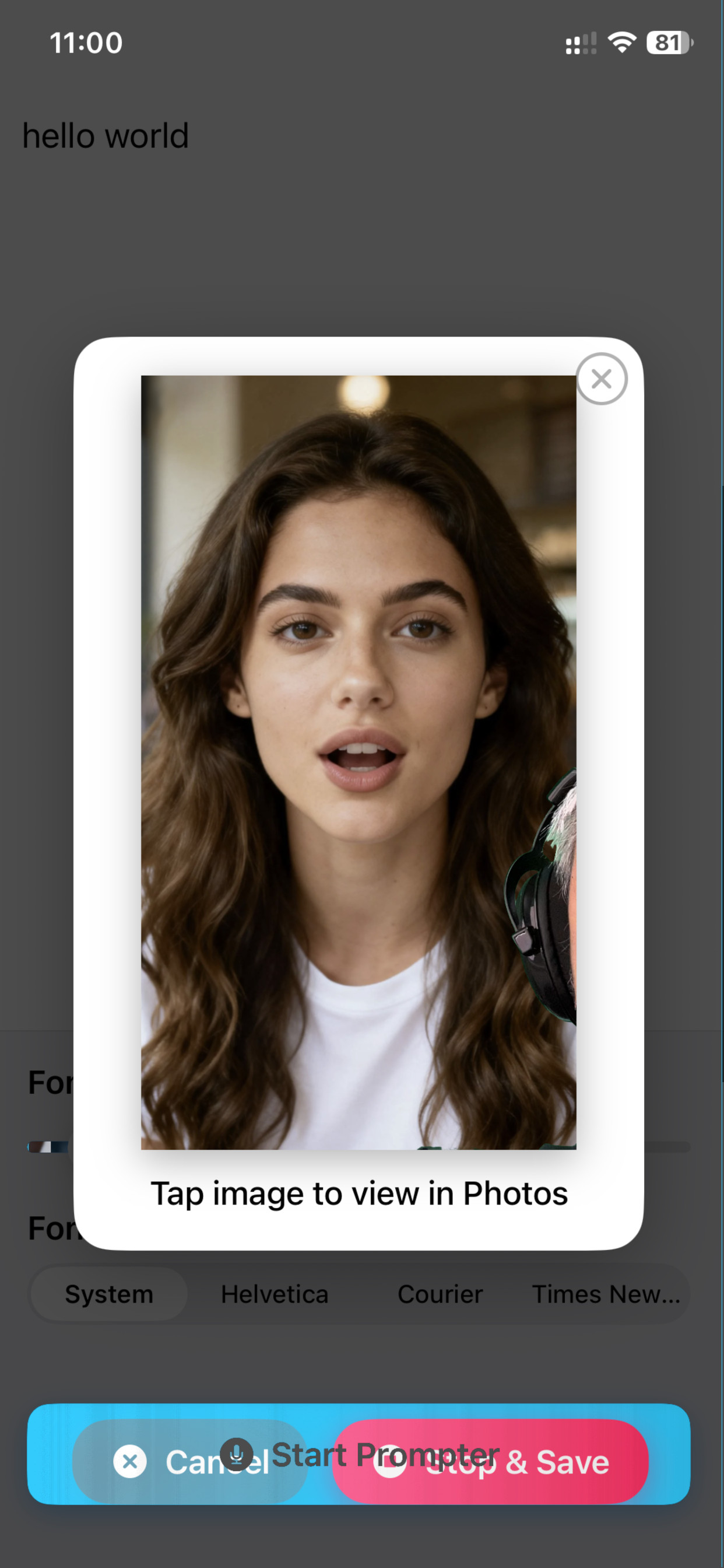 MyAIPrompter Recognition Feedback